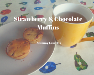 Strawberry & Chocolate Muffins Vegan