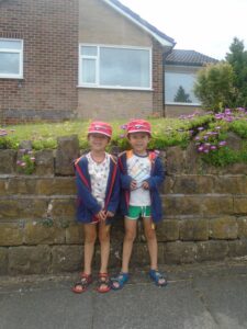 Twins start school