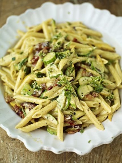 Courgette Carbonara - Jamie Oliver