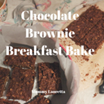 Chocolate Brownie Breakfast Bake