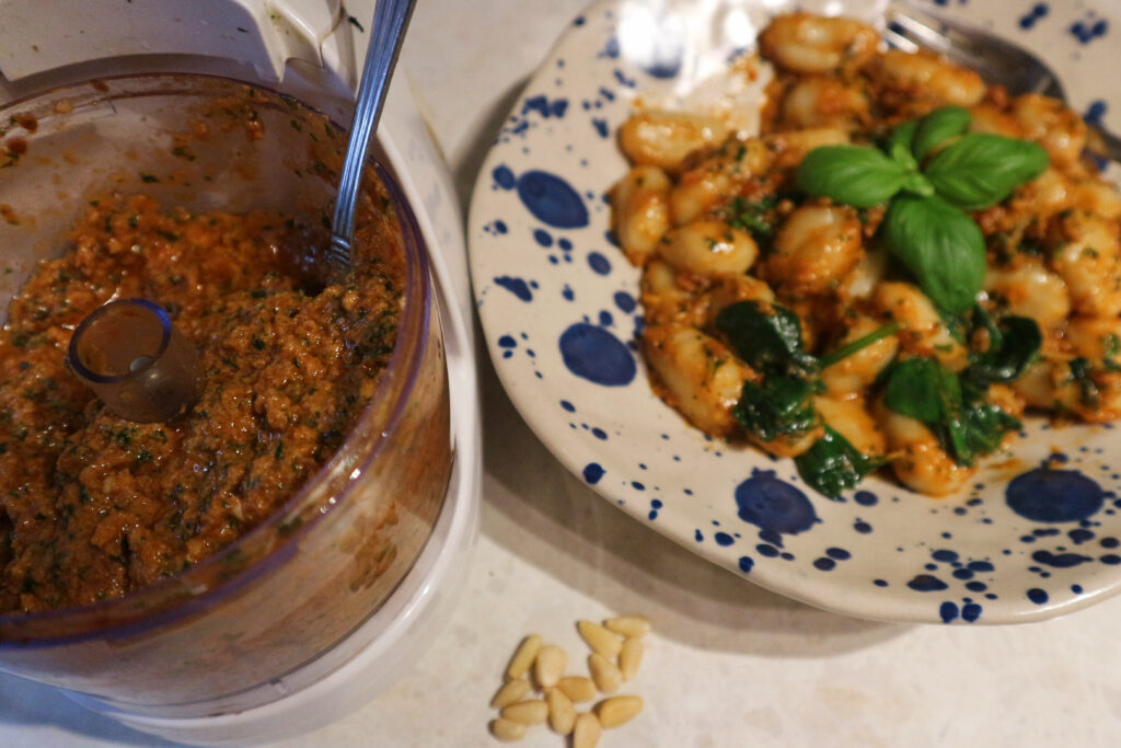 Creamy Red Pesto Gnocchi