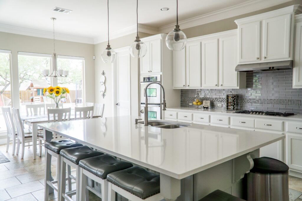 Open plan kitchen